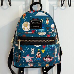 Loungefly Disney World Magic Kingdom Icons Mini Backpack